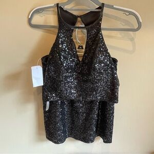 NWT Dear Moon Sequin Halter Top and Skirt Size 4